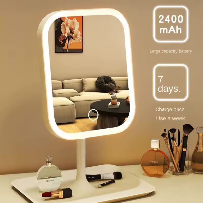 Miroir LED Rechargeable – Lumière Parfaite pour un Maquillage Impeccable