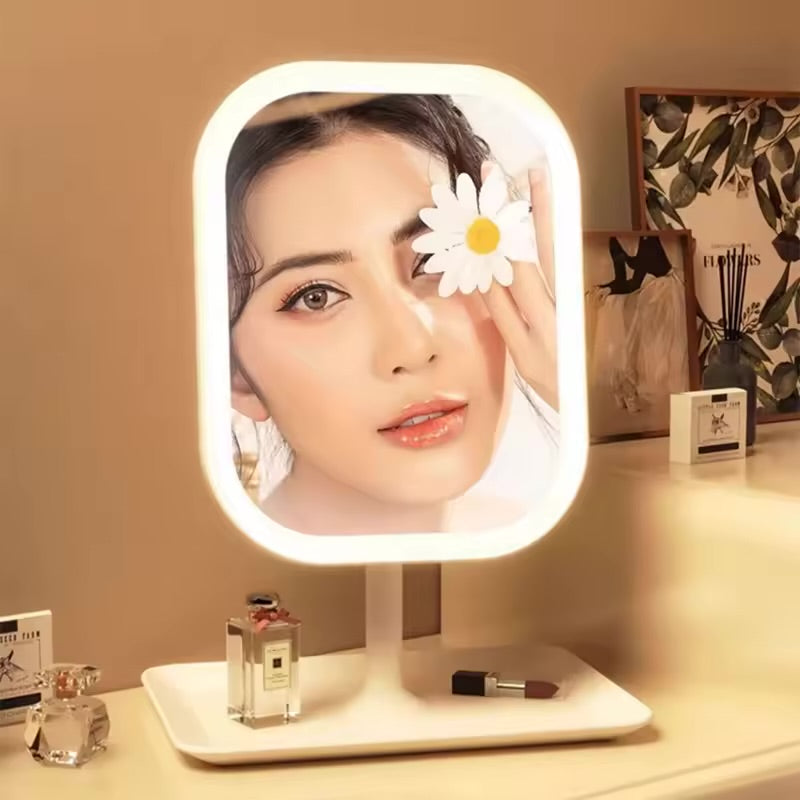 Miroir LED Rechargeable – Lumière Parfaite pour un Maquillage Impeccable