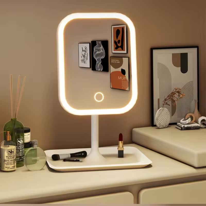 Miroir LED Rechargeable – Lumière Parfaite pour un Maquillage Impeccable