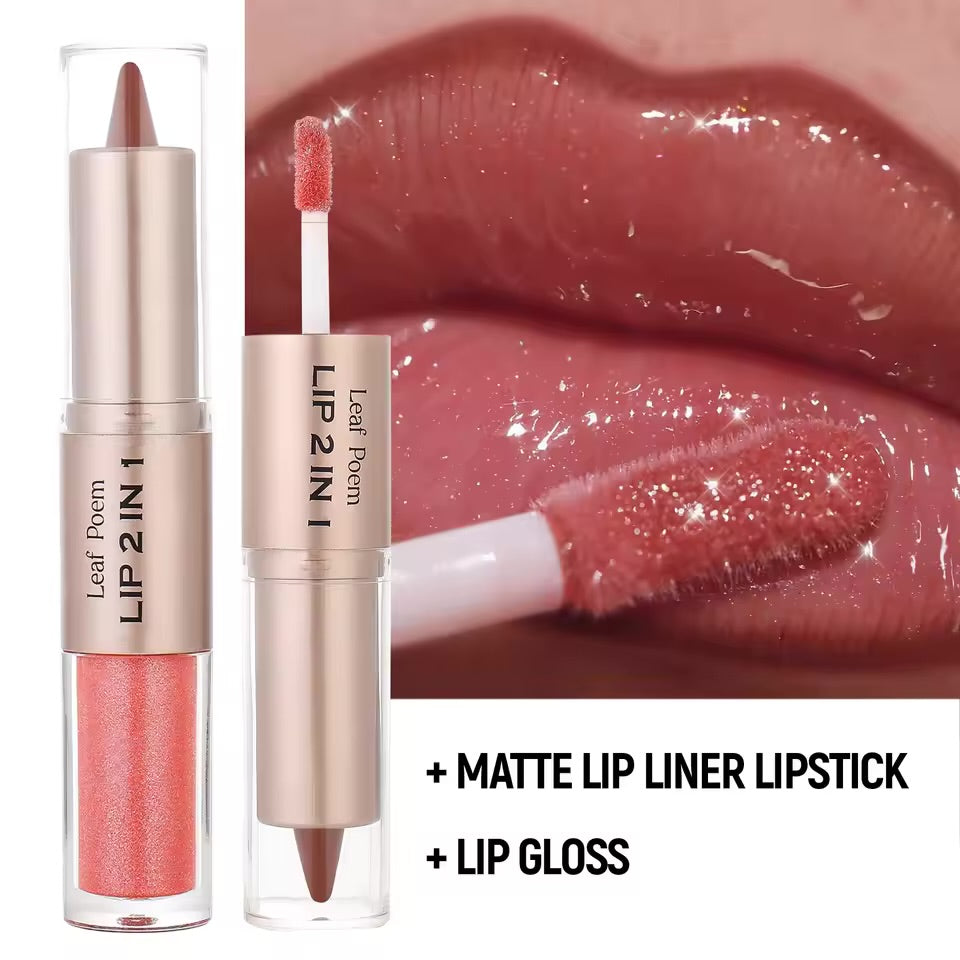 LipGloss & Rouge à Lèvres 2-en-1 – Ultra Pigmenté & Brillance Glossy